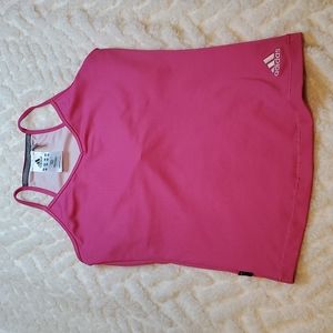 Pink Adidas Climalite tank top